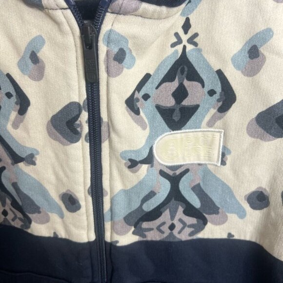 Picture clothing Navy and Cream Hooded Onesie don’t panic go organic medium - Picture 6 of 8